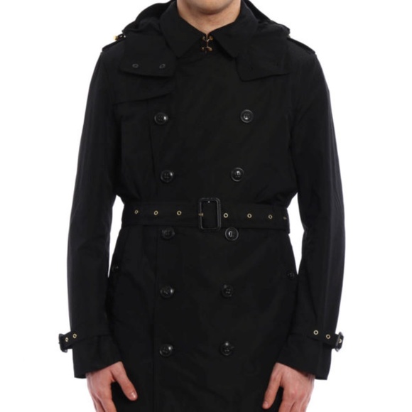 BURBERRY Delsworth Men's Trench Coat w/ Detachable Hood Size Large New With Tag